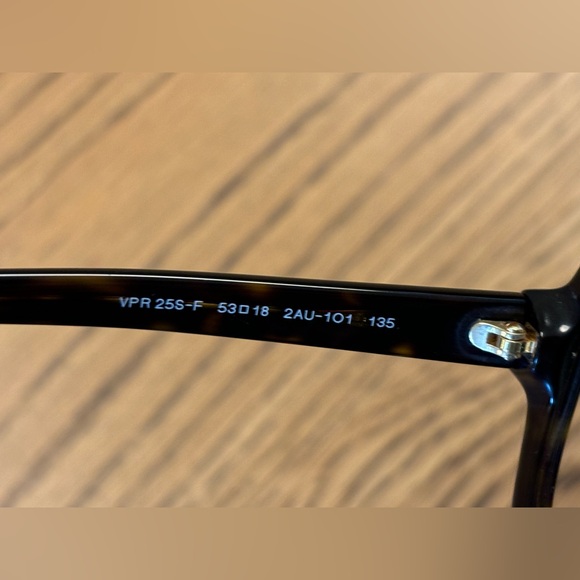 Prada VPR 25S-F 2AU-1O1 Butterfly Dark Havana size 53/18/135 Italy Eyeglasses - Picture 6 of 11